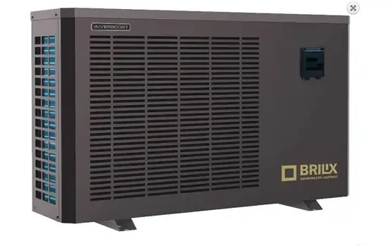 Mørkegrå Brilix InverBoost XHPFDPLUS-varmepumpe med ventileret frontpanel